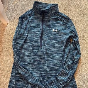 Blue under armor pullover medium